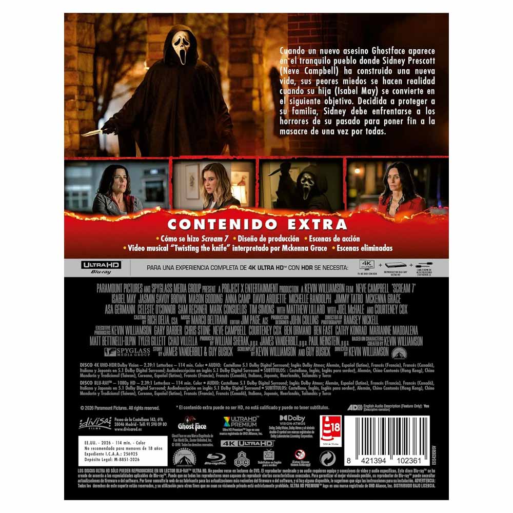 Scream 7 - Edición Metálica 4K UHD + Blu-Ray