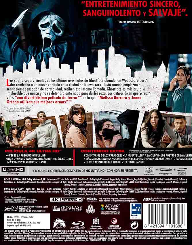 Scream VI - Edición Coleccionista 4K UHD + Blu-Ray