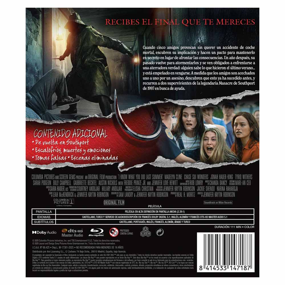 Sé lo que Hicisteis el Último Verano - Blu-Ray
