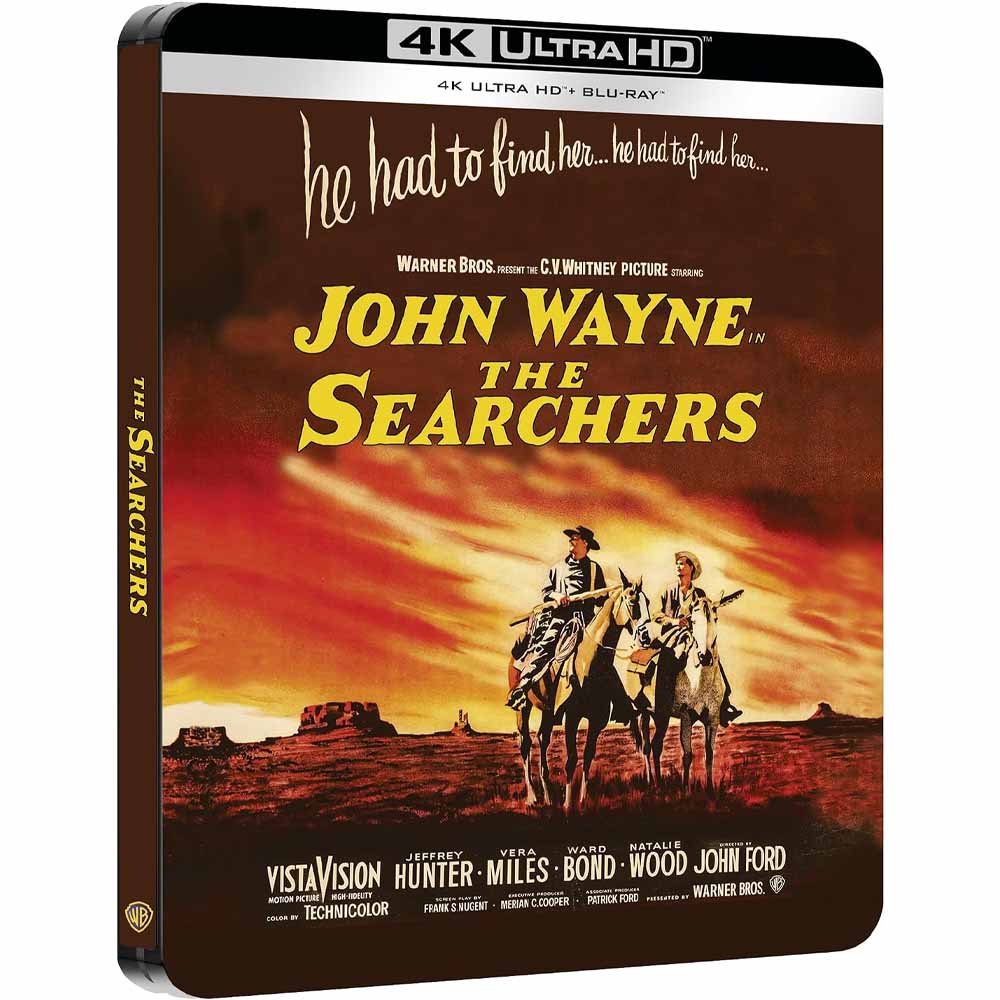 The Searchers (Steelbook) 4K UHD + Blu-Ray (UK Import) Warner Bros