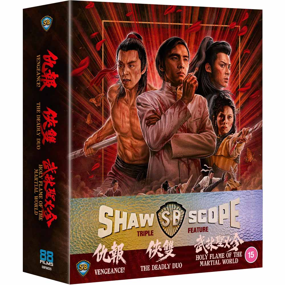 Shawscope Triple Feature - Vengeance / The Deadly Duo / Holy Flame of the Martial World (Limited Edition) Blu-Ray Box Set (UK Import) 88 Films