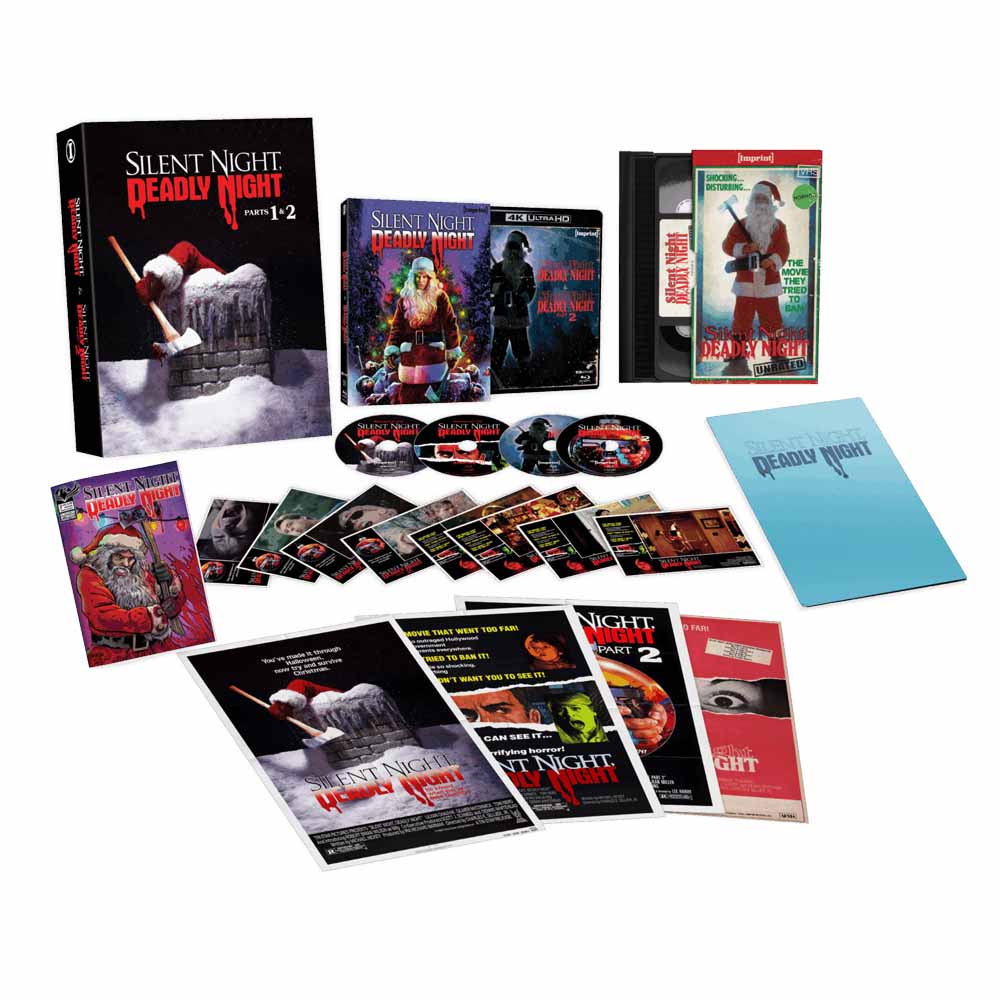 
  
  Silent Night, Deadly Night 1 & 2 - Ltd. Edition Hardbox 4K UHD + Blu-Ray + VHS (Australia Import)
  
