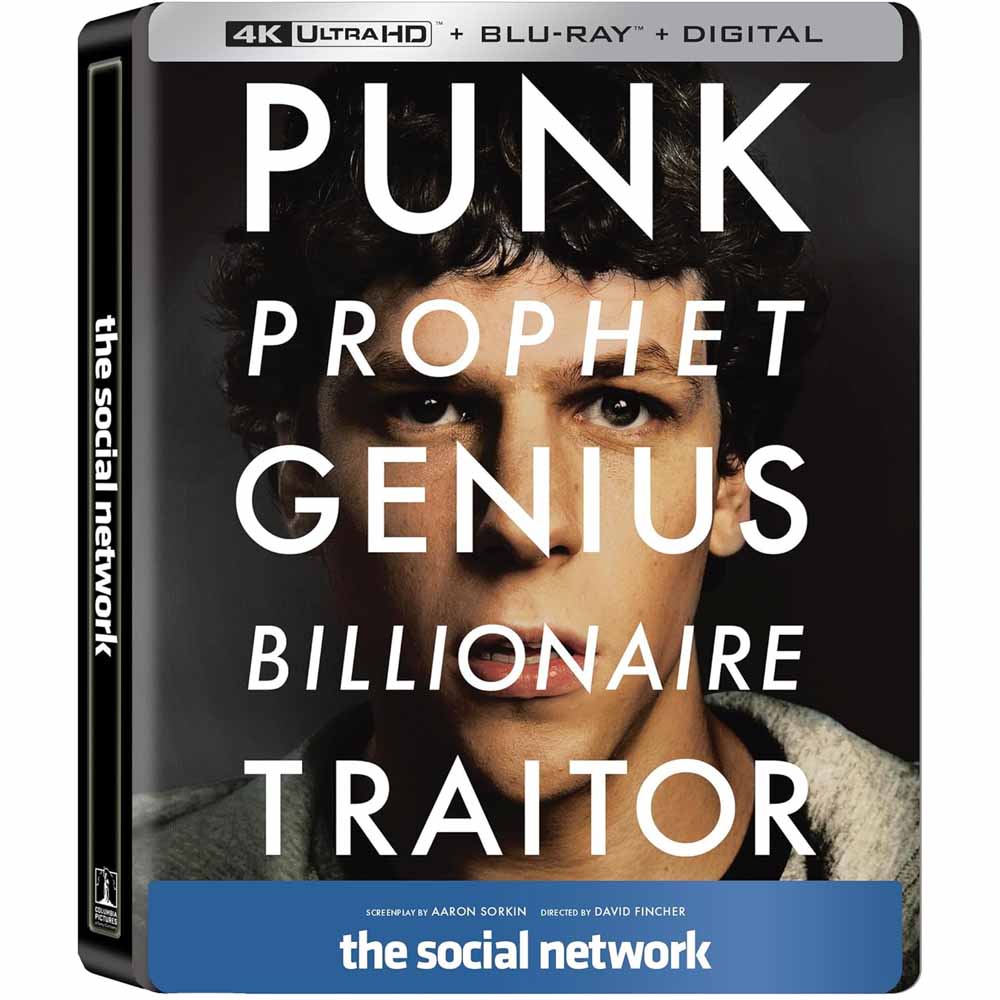 
  
  The Social Network (Steelbook) 4K UHD + Blu-Ray (US Import)
  
