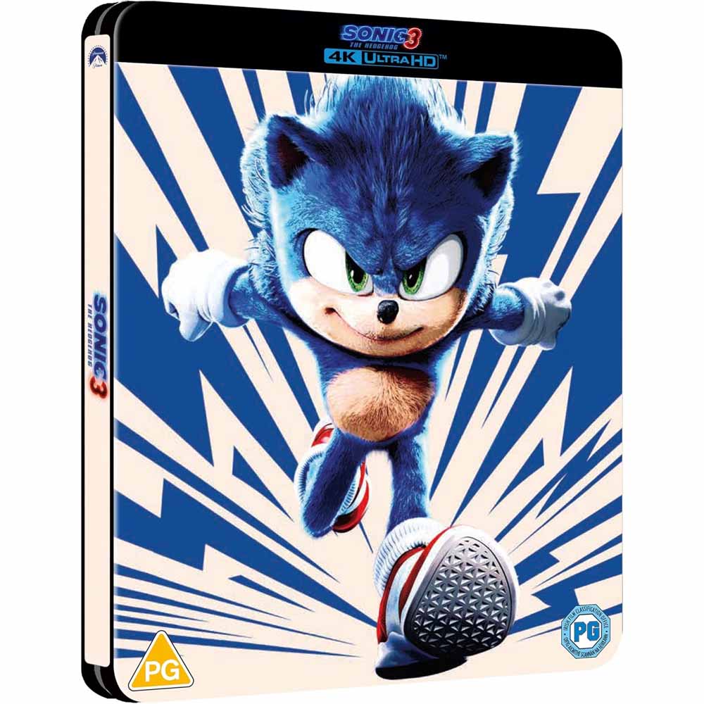 Sonic the Hedgehog 3 (Sonic Steelbook) 4K UHD (UK Import)