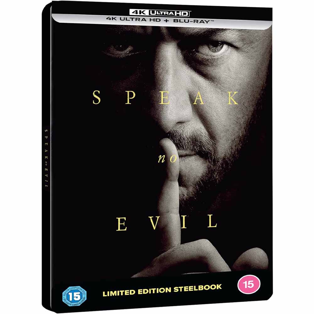 
  
  Speak No Evil 4K UHD + Blu-Ray Steelbook (UK Import)
  
