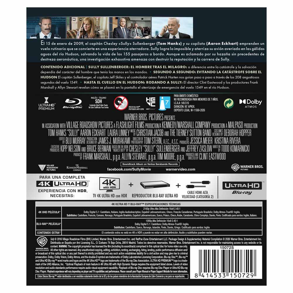 Sully - 4K UHD + Blu-Ray