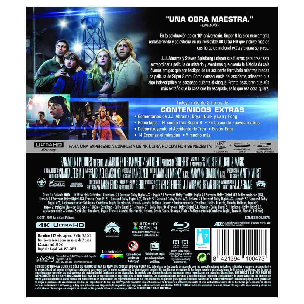 Super 8 4K UHD + Blu-Ray