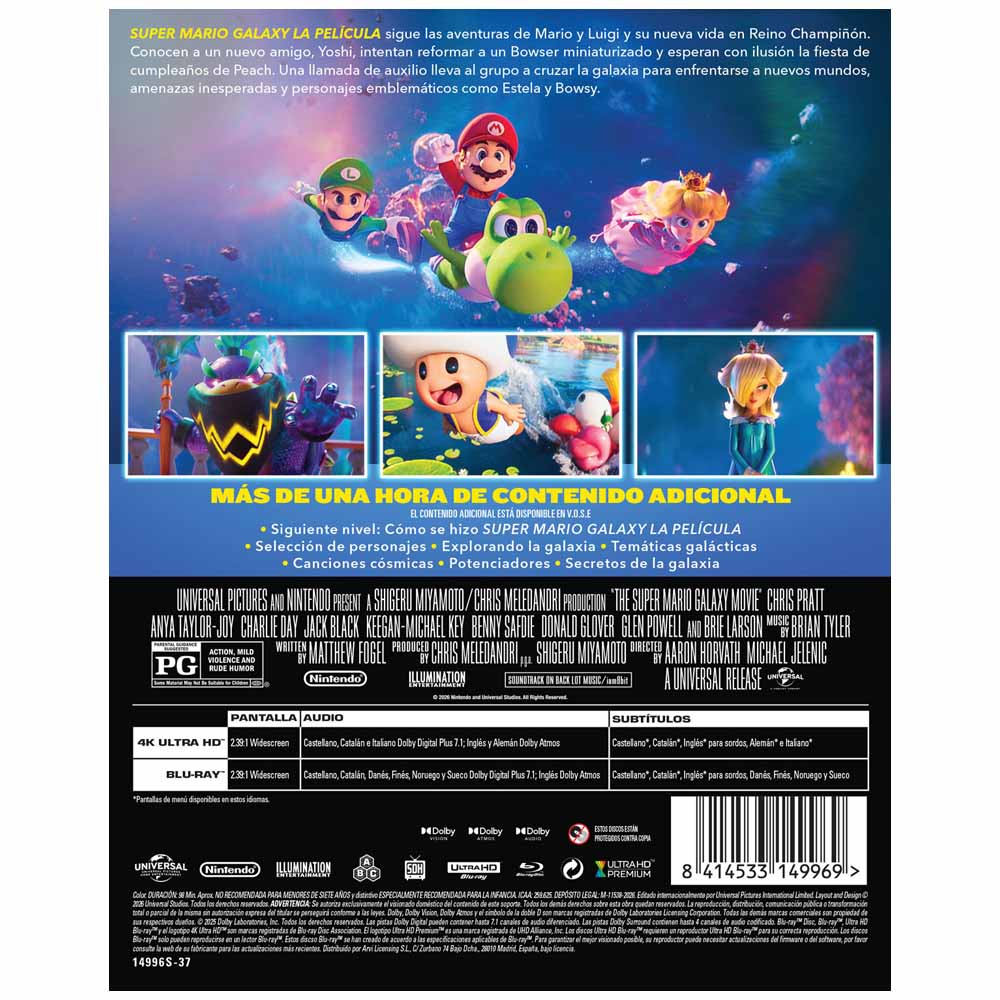 Super Mario Galaxy: La Película - Edición Metálica 4K UHD + Blu-Ray
