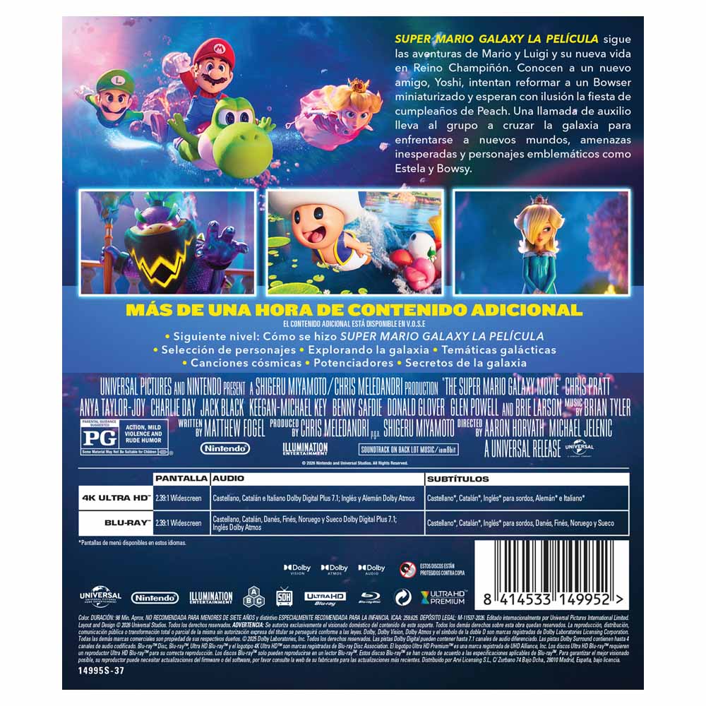Super Mario Galaxy: La Película - 4K UHD + Blu-Ray
