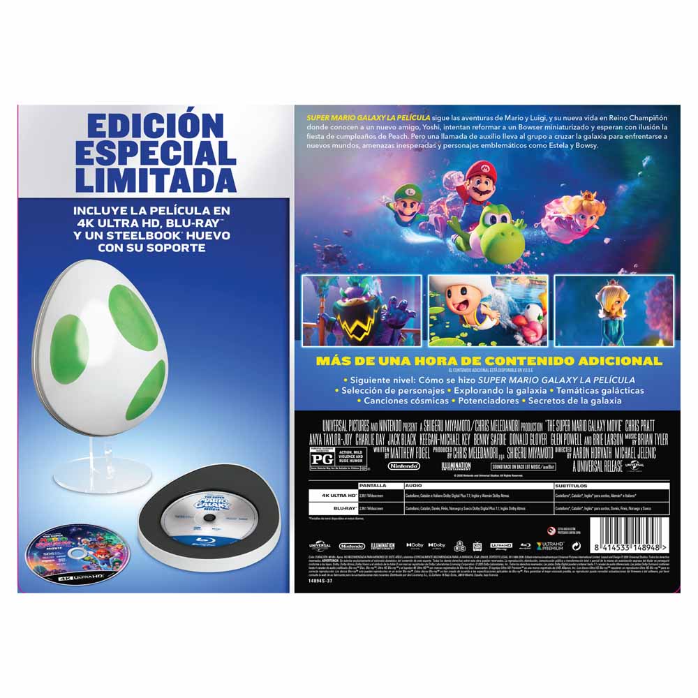 Super Mario Galaxy: La Película - Edición Especial Huevo Yoshi 4K UHD + Blu-Ray