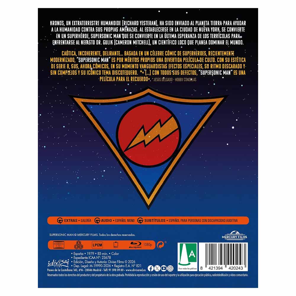 Supersonic Man Blu-Ray