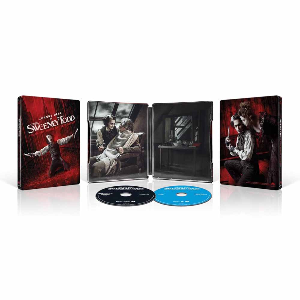 Sweeney Todd: The Demon Barber of Fleet Street (Steelbook) 4K UHD + Blu-Ray (US Import) Paramount
