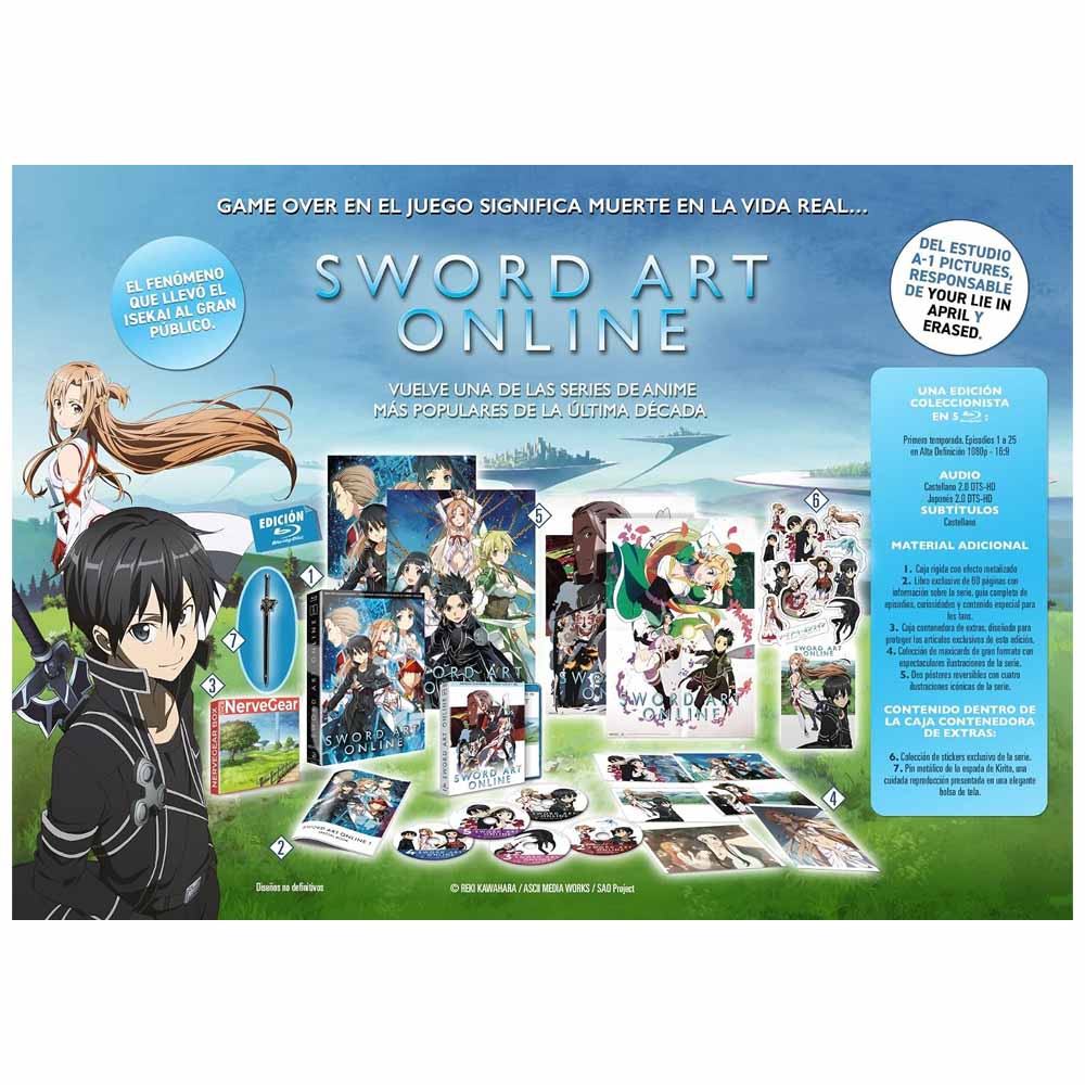 Sword Art Online. Aincrad & Fairy Dance Arc - Temporada 1 (Edición Colecionista) Blu-Ray