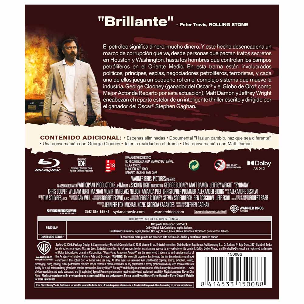 Syriana Blu-Ray