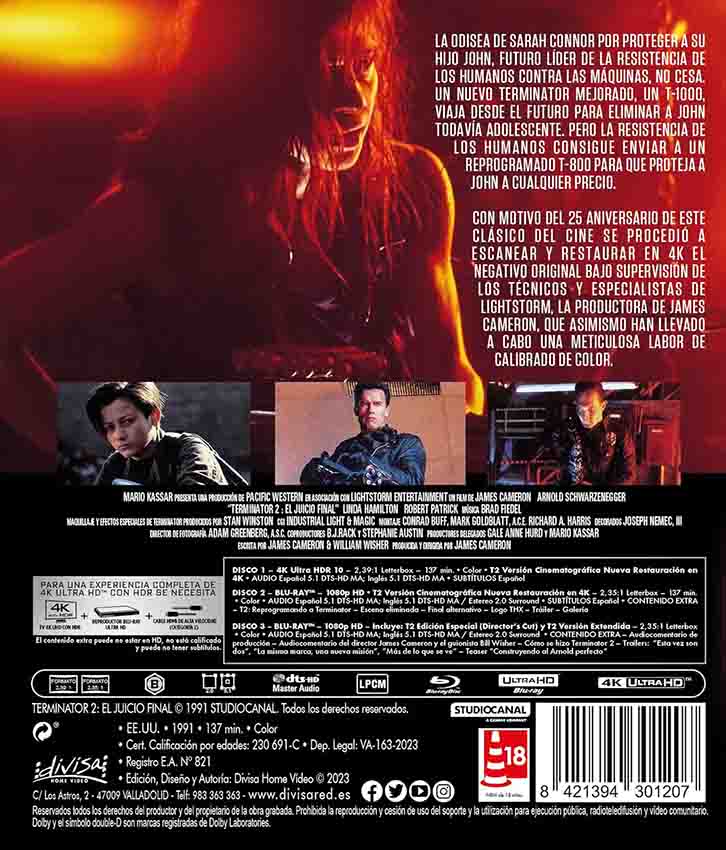 Terminator 2: El Juicio Final Ultra 4K UHD + Blu-Ray