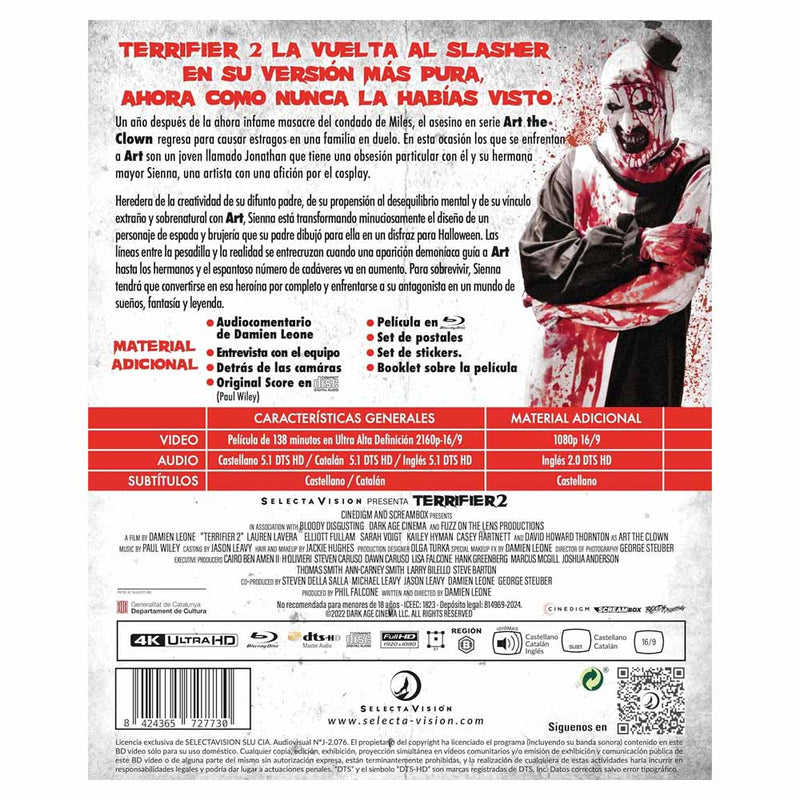 Terrifier 2 4K UHD + Blu-Ray + CD