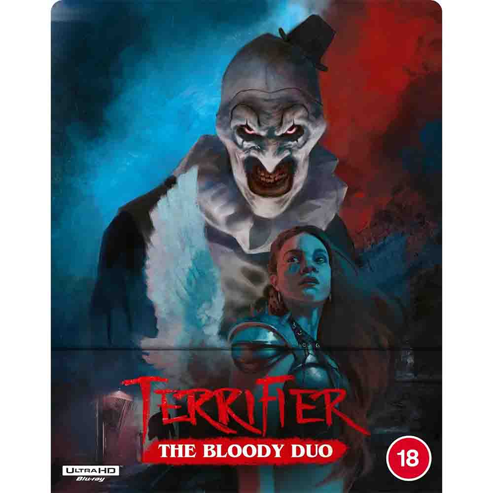 
  
  Terrifier - The Bloody Duo (Limited Edition Steelbook) 4K UHD (UK Import) *One of the discs is loose inside the case*
  

