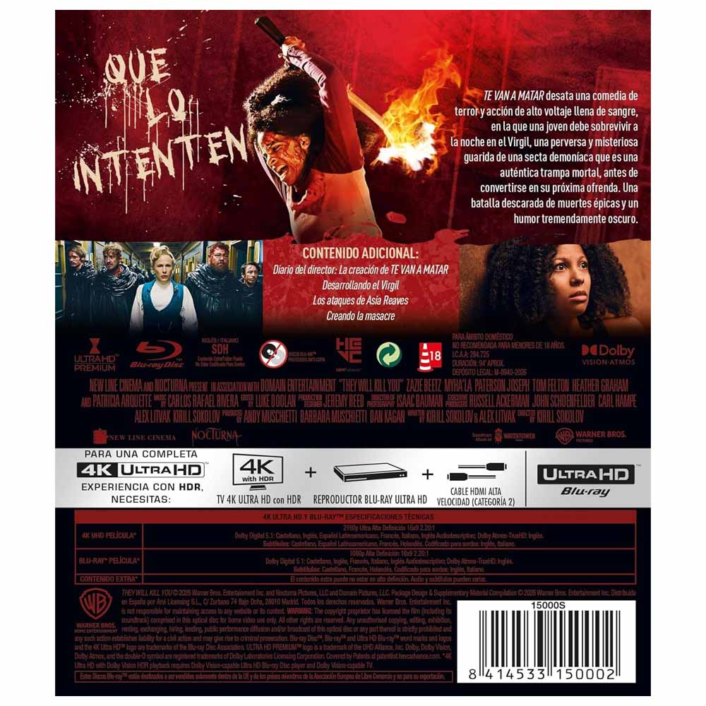 Te Van a Matar - 4K UHD + Blu-Ray
