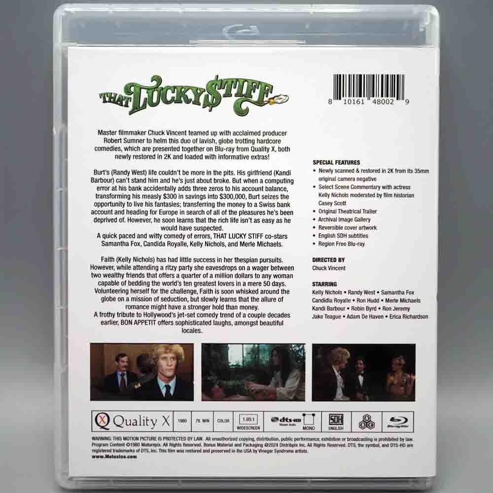 That Lucky Stiff / Bon Appétit Blu-Ray + Slipcover (US Import) Vinegar Syndrome