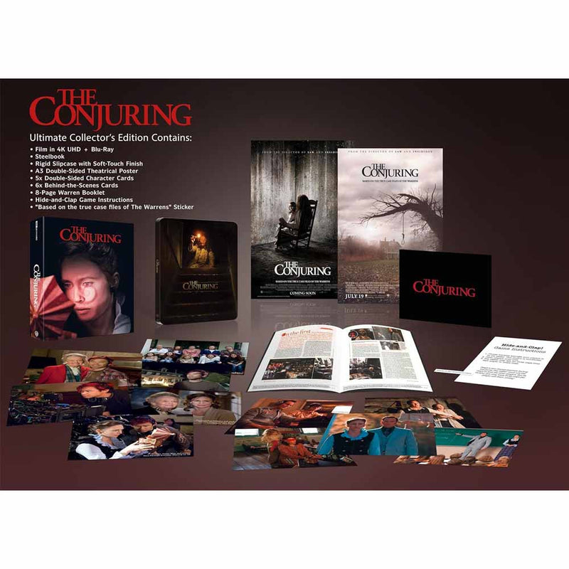 The Conjuring (Collector's Edition) Steelbook 4K UHD + Blu-Ray (UK Import)