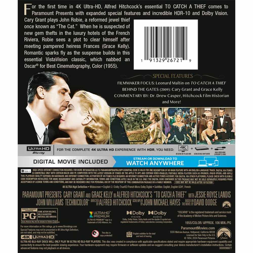 To Catch a Thief 4K UHD (US Import)