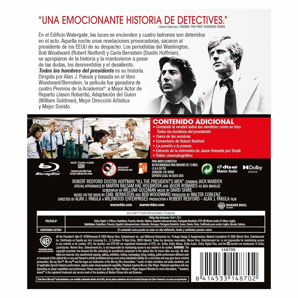 Todos los hombres del presidente - Blu-Ray