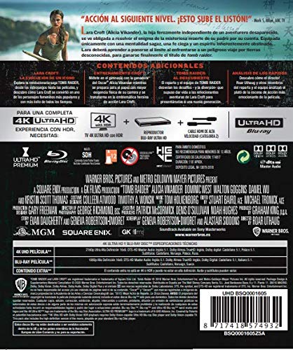 Tomb Raider (2018) 4K UHD +  Blu-Ray