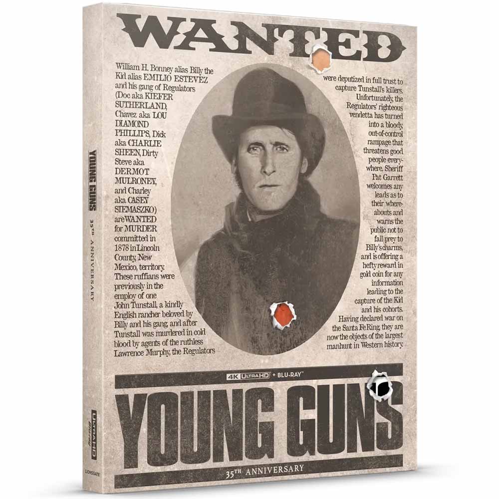 
  
  Young Guns (Steelbook) 4K UHD + Blu-Ray (US Import)
  
