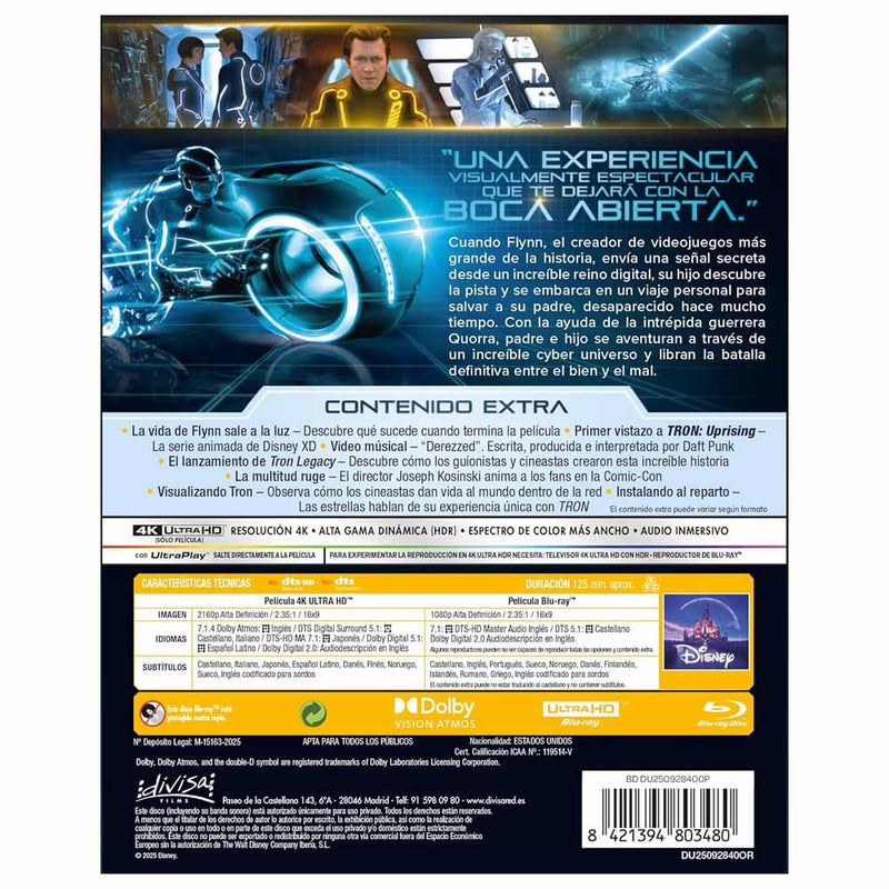 Tron Legacy 4K UHD + Blu-Ray