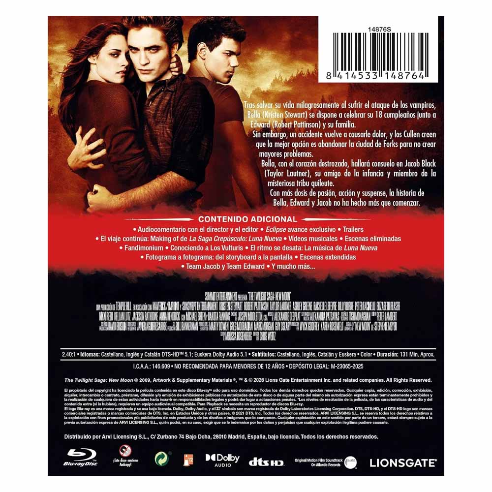 Crepúsculo: Luna Nueva - Blu-Ray