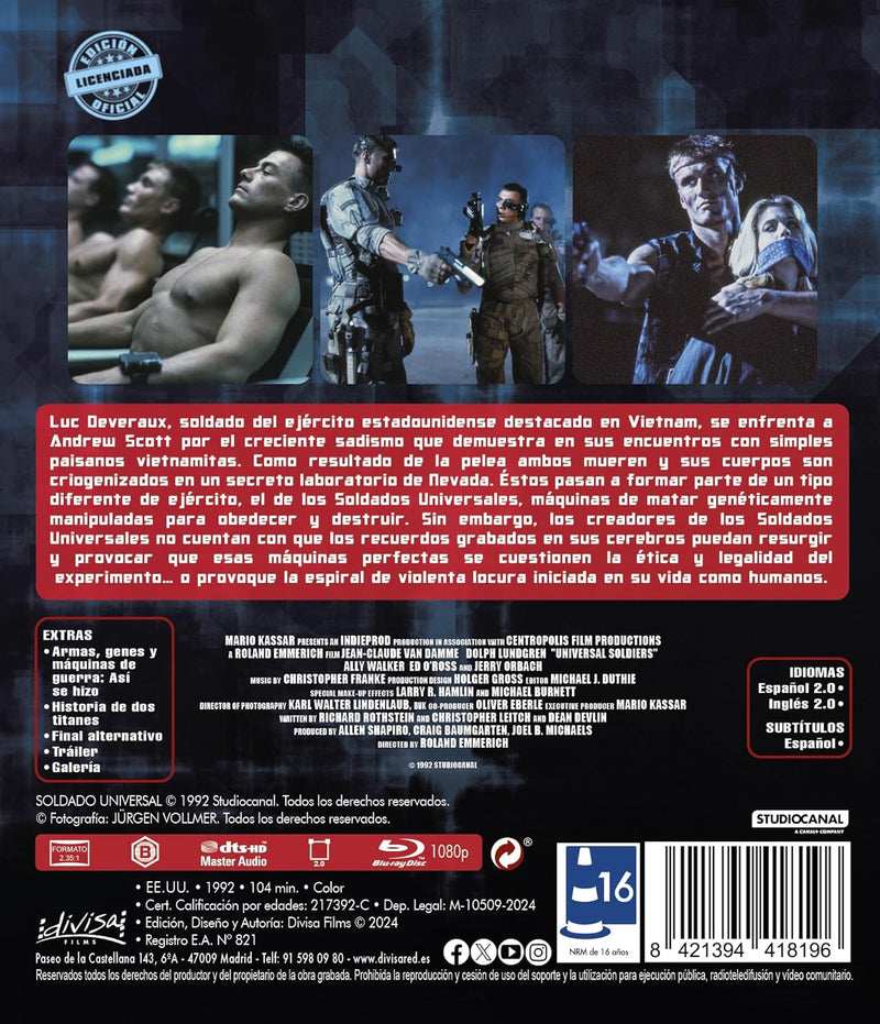 Soldado Universal Blu-Ray