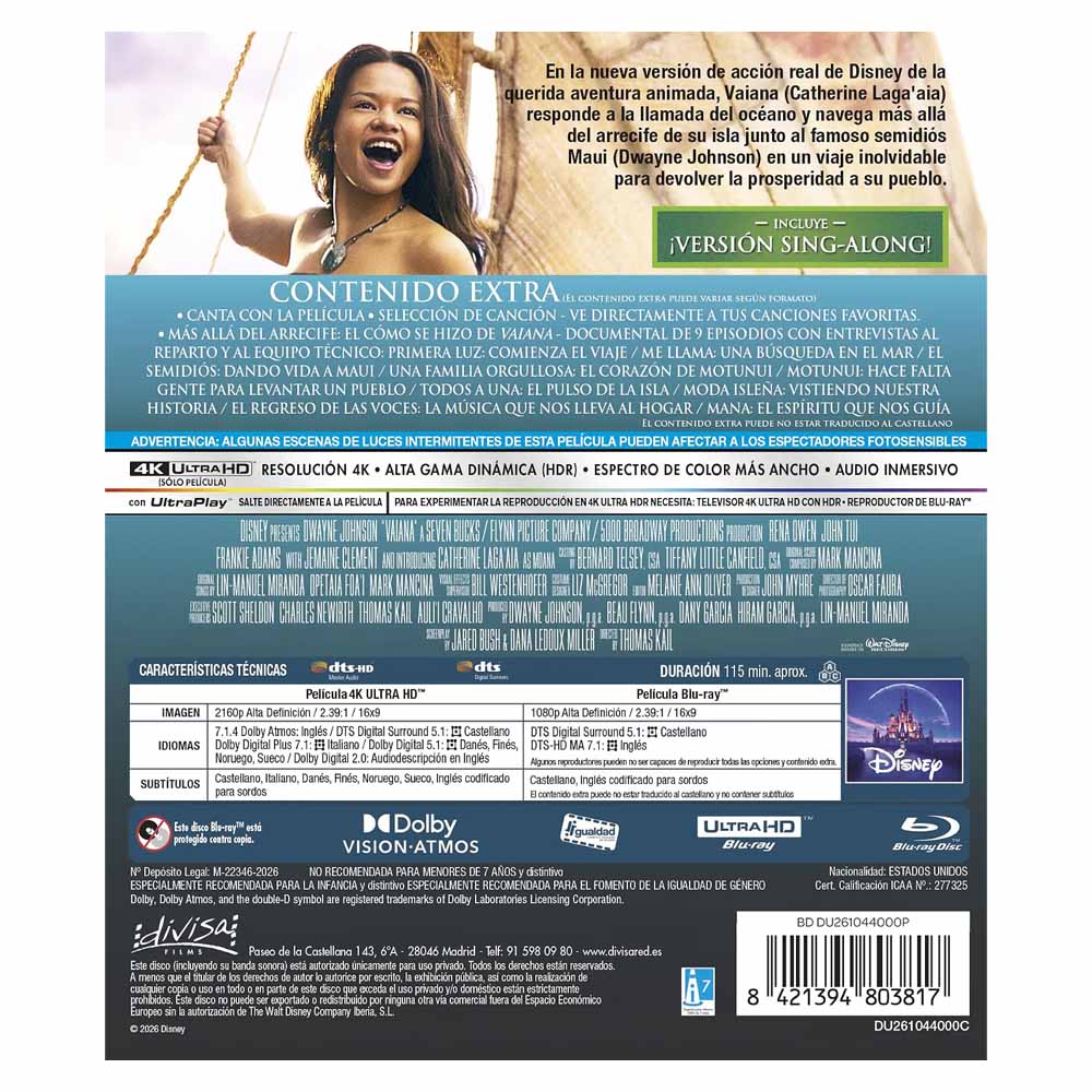Vaiana 4K UHD + Blu-Ray