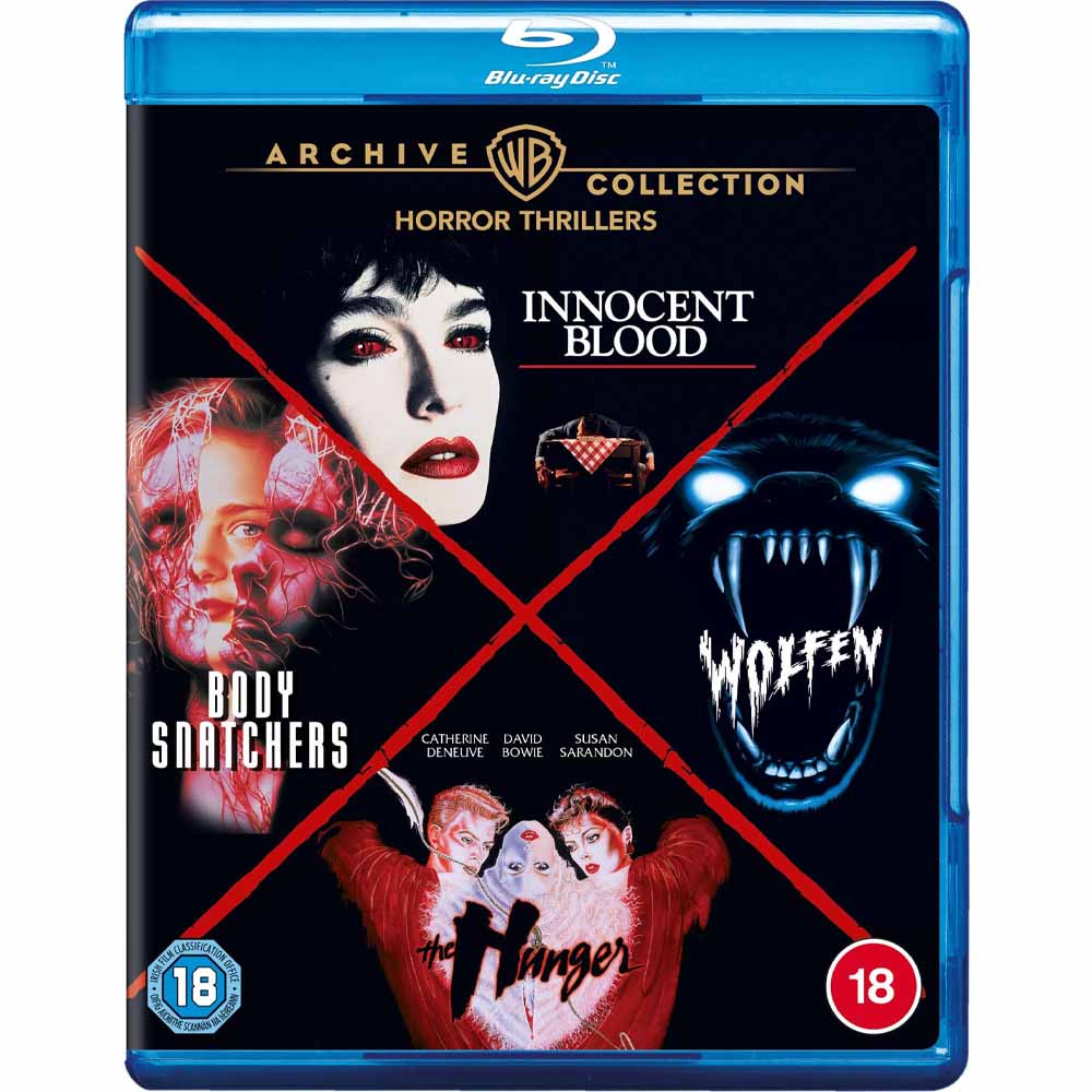 
  
  Warner Archive Collection - Horror Thrillers: Wolfen / The Hunger / Innocent Blood / Body Snatchers Blu-Ray (UK Import)
  
