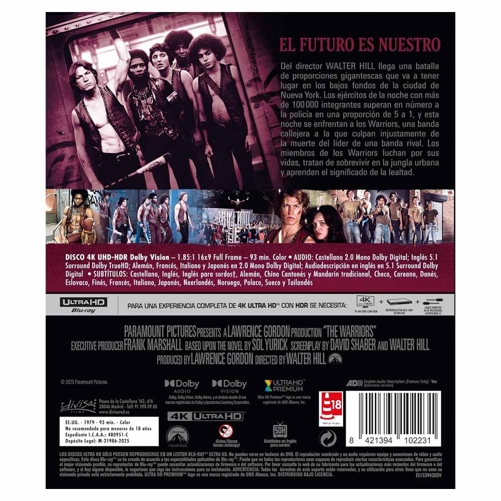 The Warriors (Los Amos de la Noche) 4K UHD