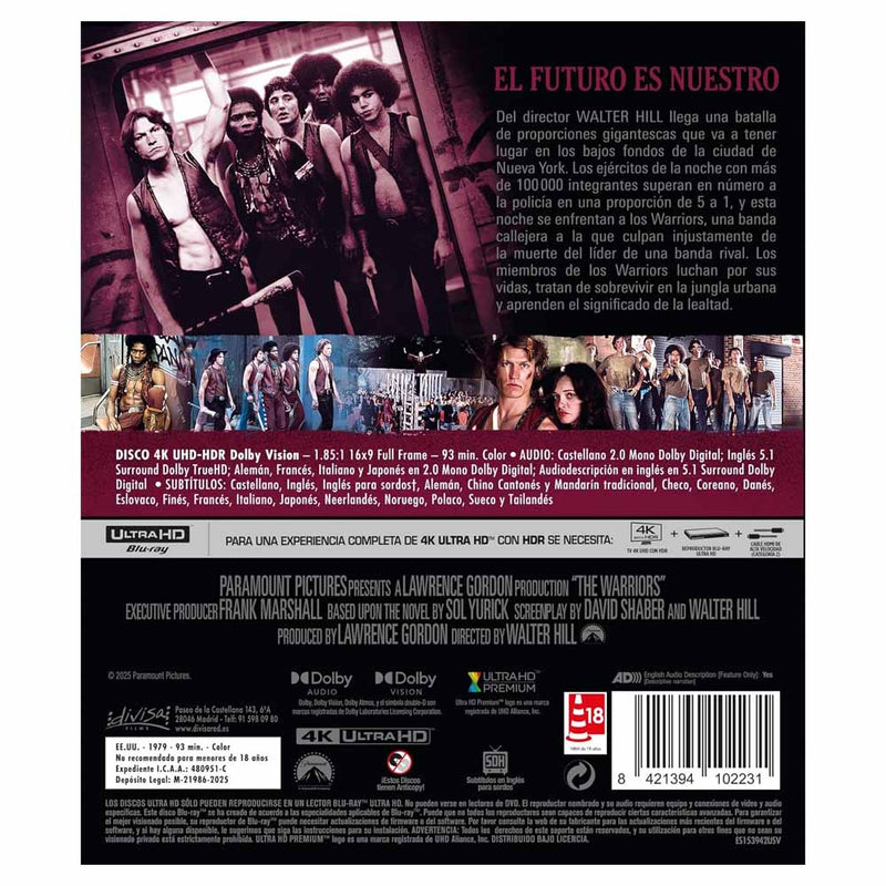 The Warriors (Los Amos de la Noche) 4K UHD