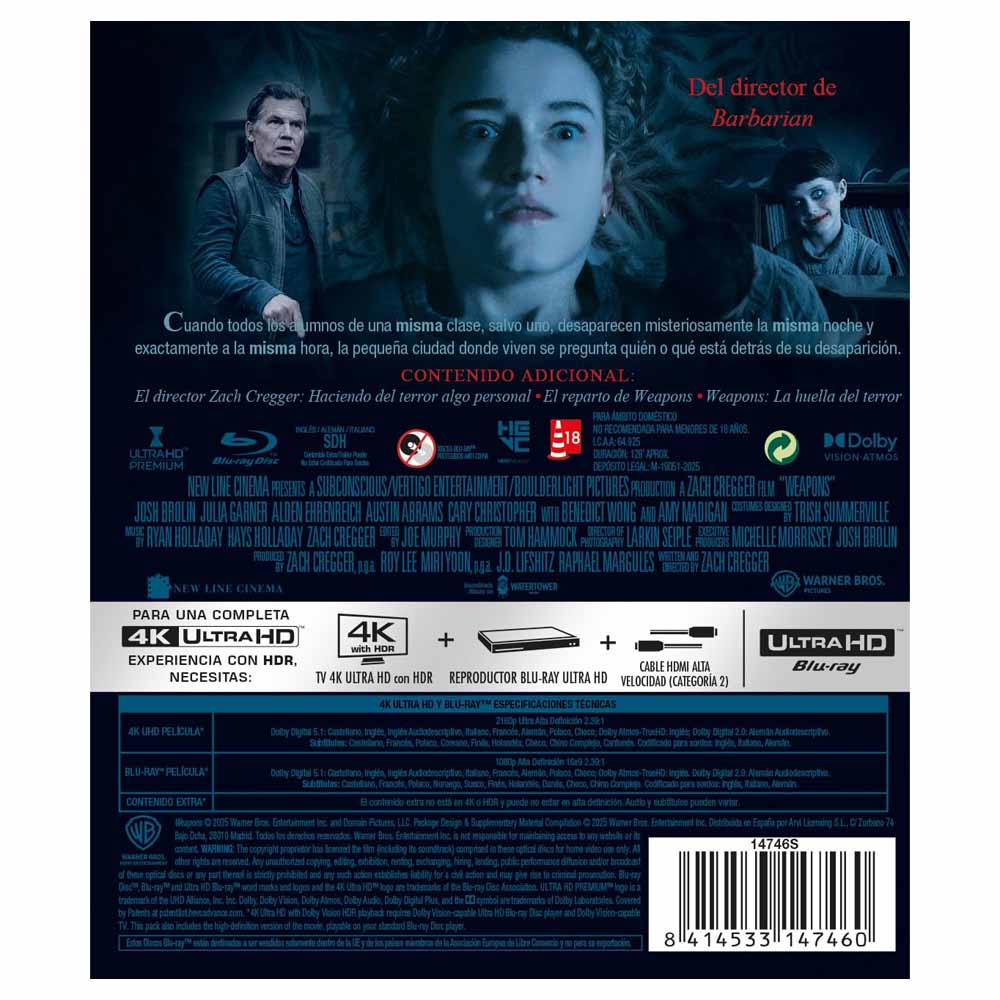 Weapons - 4K UHD + Blu-Ray