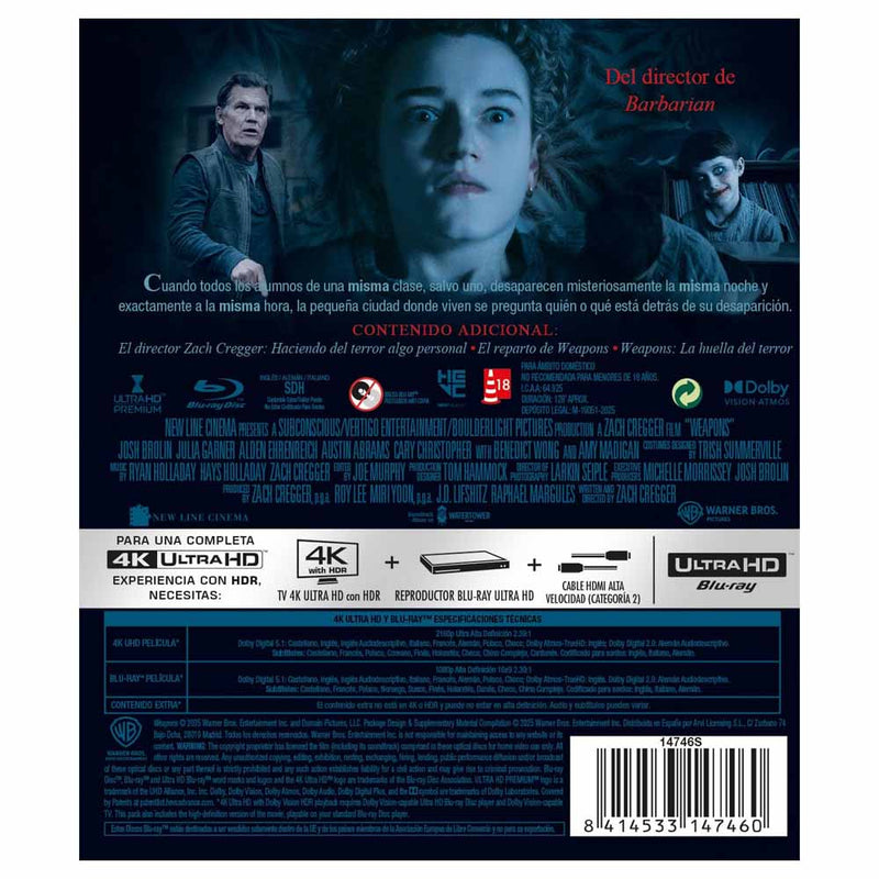 Weapons - 4K UHD + Blu-Ray