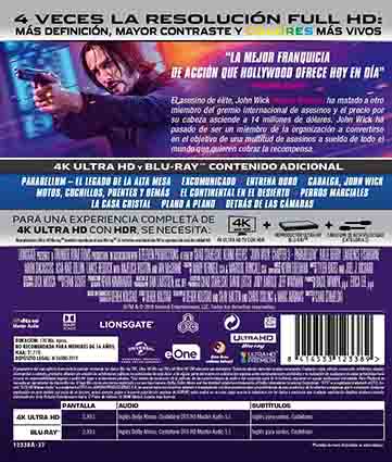 John Wick: Capítulo 3 - Parabellum 4K UHD + Blu-Ray
