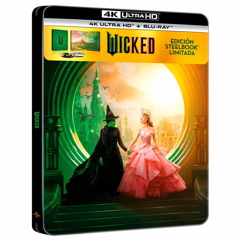 
  
  Wicked - Edición Metálica - 4K UHD + Blu-Ray
  
