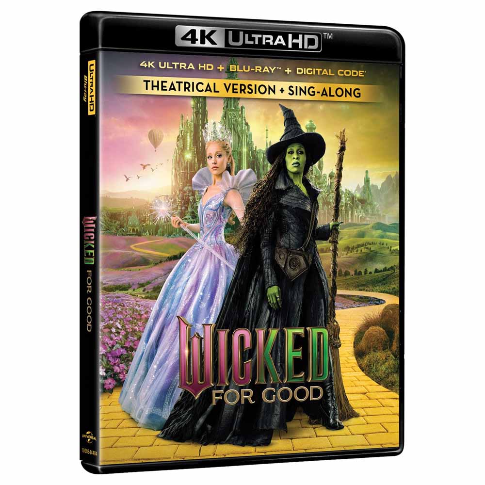 
  
  Wicked: For Good (+Slipcover) 4K UHD + Blu-Ray (US Import)
  

