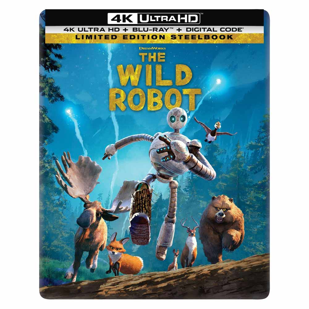 The Wild Robot (Steelbook) 4K UHD + Blu-Ray (US Import)