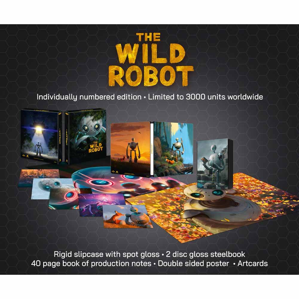 
  
  The Wild Robot (Limited Ultimate Collector's Edition + Steelbook) 4K UHD + Blu-Ray (UK Import)
  
