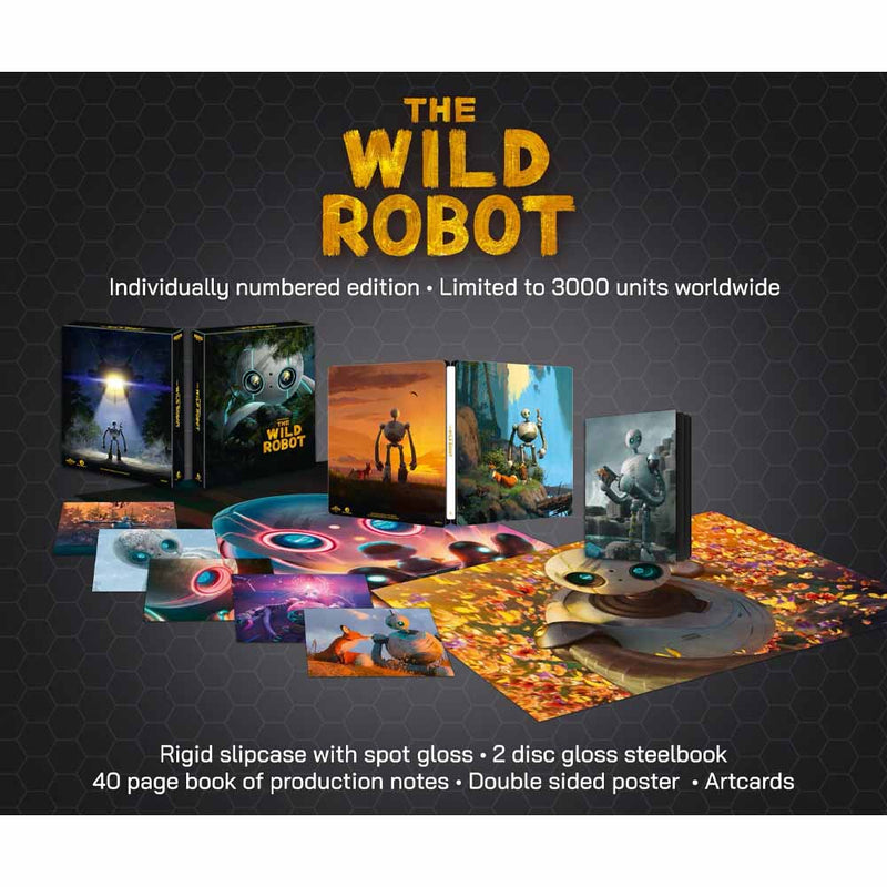 The Wild Robot (Limited Ultimate Collector's Edition + Steelbook) 4K UHD + Blu-Ray (UK Import)