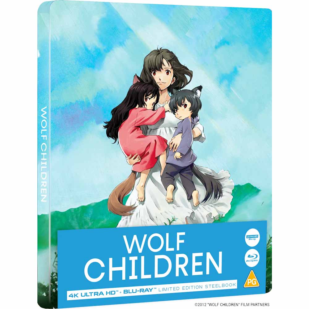 Wolf Children (Steelbook) 4K UHD + Blu-Ray (UK Import) Anime Limited