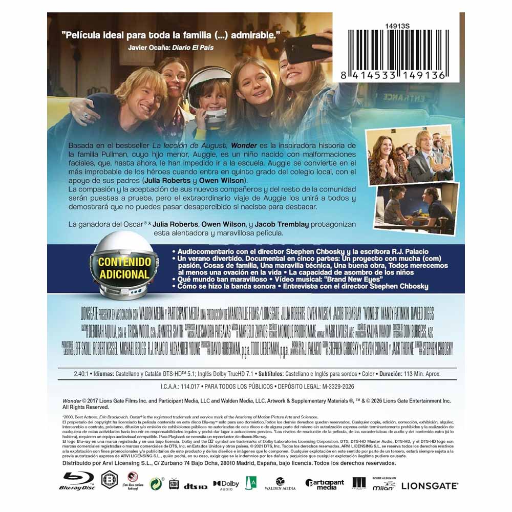 Wonder - Blu-Ray